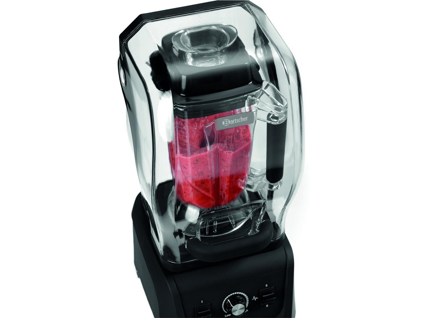 Bartscher Standmixer Blender PRO XTRA 2,5L, mit Lärmschutzhaube, 150182