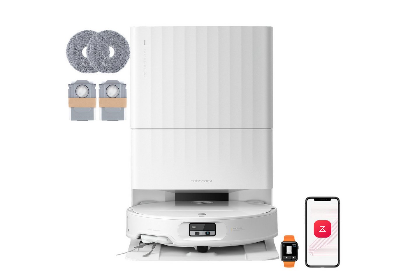 Roborock Saugroboter mit Wischfunktion Qrevo Edge 2, Dual Anti-Tangle System, 25.000 Pa Bild 4
