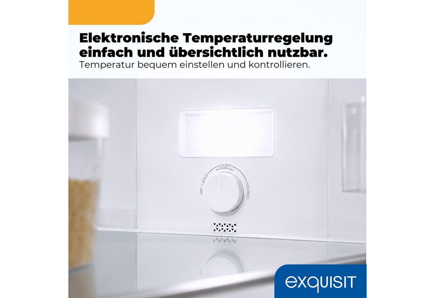 exquisit Kühl-/Gefrierkombination KGC5265-70-NF-040C, 180,5 cm hoch, 54,5 cm breit, 253 l Nutzinhalt, 182,0 l Kühlfach, 71,0 l 4 Sternefach Bild 4