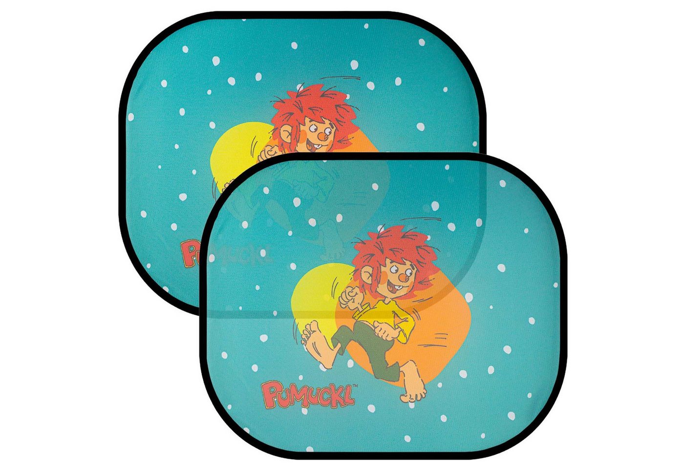 Bavariashop Autosonnenschutz ®Pumuckl Auto Sonnenschutz • Effektiver UV- und Wärmeschutz fürs Auto