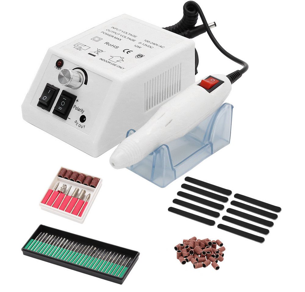 Clanmacy Maniküre-Pediküre-Set Elektrische Nagelfräser Nagelfeile Fußpflegegerät Maniküre 20000U/min, Nagelmaschine, Für Acrylarbeiten geeignet
