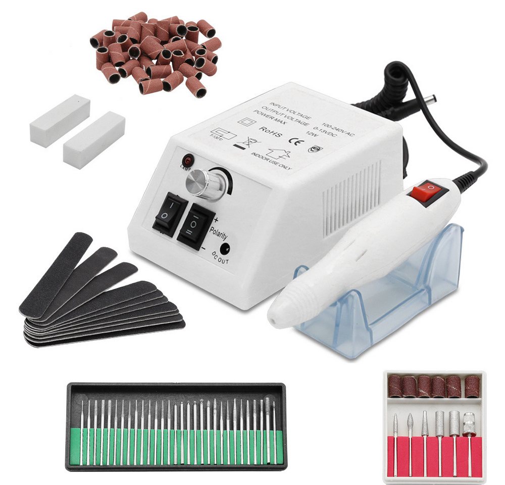 Clanmacy Maniküre-Pediküre-Set Elektrische Nagelfräser Nagelfeile Fußpflegegerät Maniküre 20000U/min, Nagelmaschine, Für Acrylarbeiten geeignet Bild 5