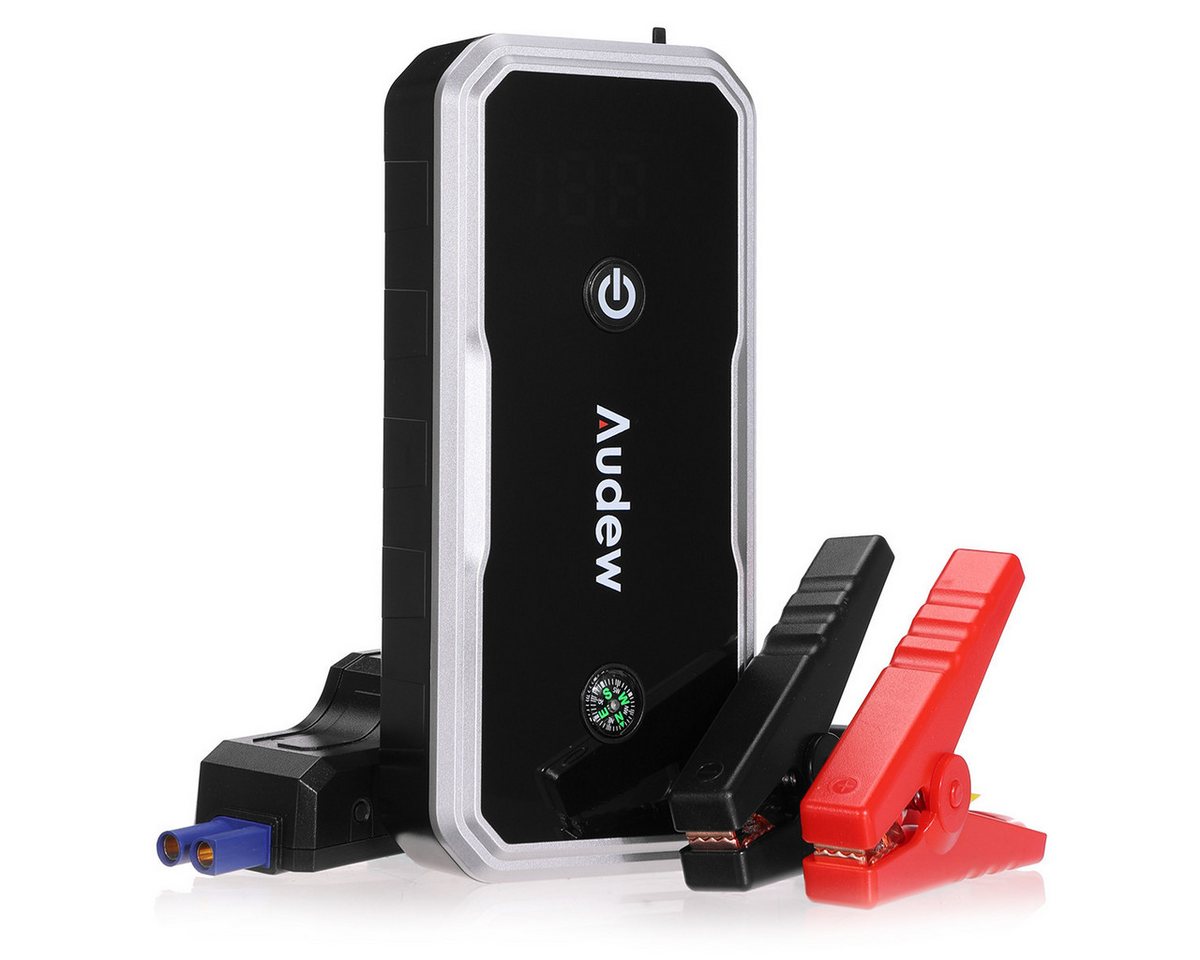 AUDEW 3000A Starthilfe Powerbank Starthilfegerät 14400 mAh, 12V Auto Starthilfe mit Großem LCD-Display, 3 Modi LED-Beleuchtung