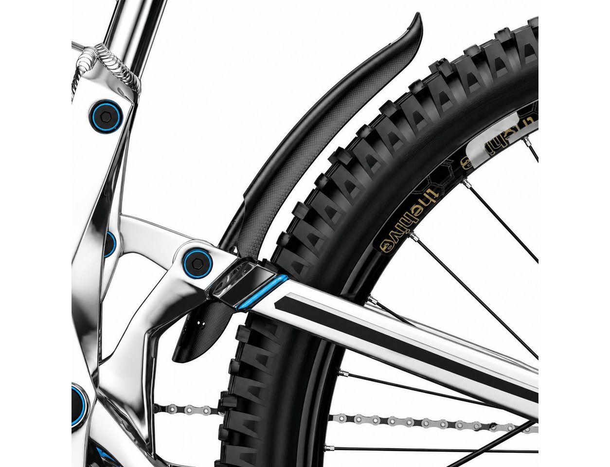 MidGard Schutzblech Fahrrad für Hinten oder Vorne Spritzschutz für E-Bike MTB Mudguard (2 St), für 24-29 Zoll Fahrräder mit 10 Kabelbinder Bild 2