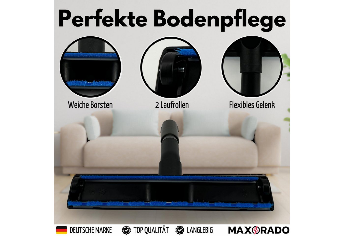 Maxorado Parkettdüse Parkettdüse Düse Ersatzteil für Dyson Big Ball 1 2 BigBall Cinetic, Zubehör für Dyson Bigball Staubsauger, (1-tlg), CY22 CY23 Staubsauger Parkettbürste Hartbodendüse Zubehör Bild 2