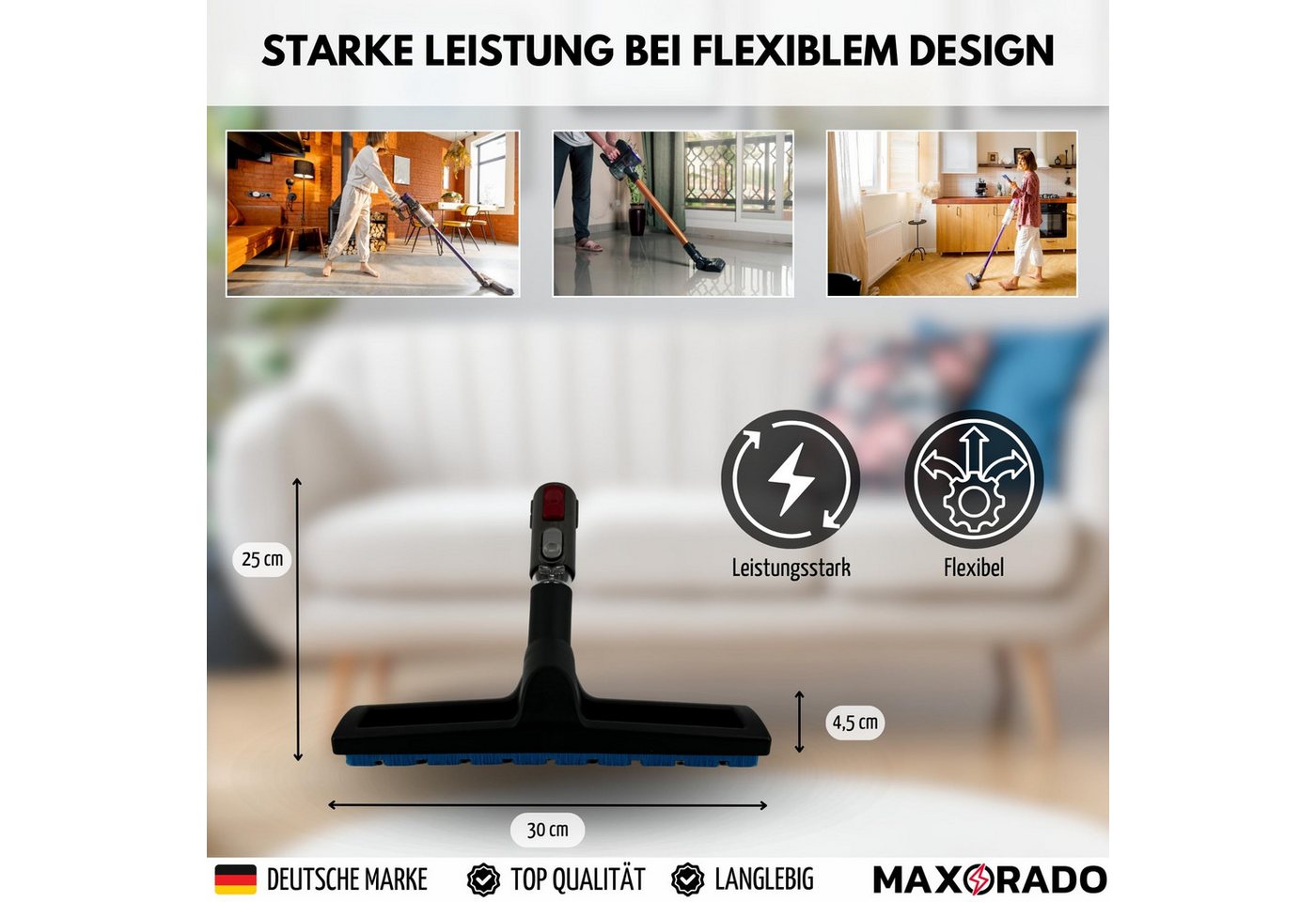 Maxorado Parkettdüse Parkettdüse Düse Ersatzteil für Dyson Big Ball 1 2 BigBall Cinetic, Zubehör für Dyson Bigball Staubsauger, (1-tlg), CY22 CY23 Staubsauger Parkettbürste Hartbodendüse Zubehör Bild 3
