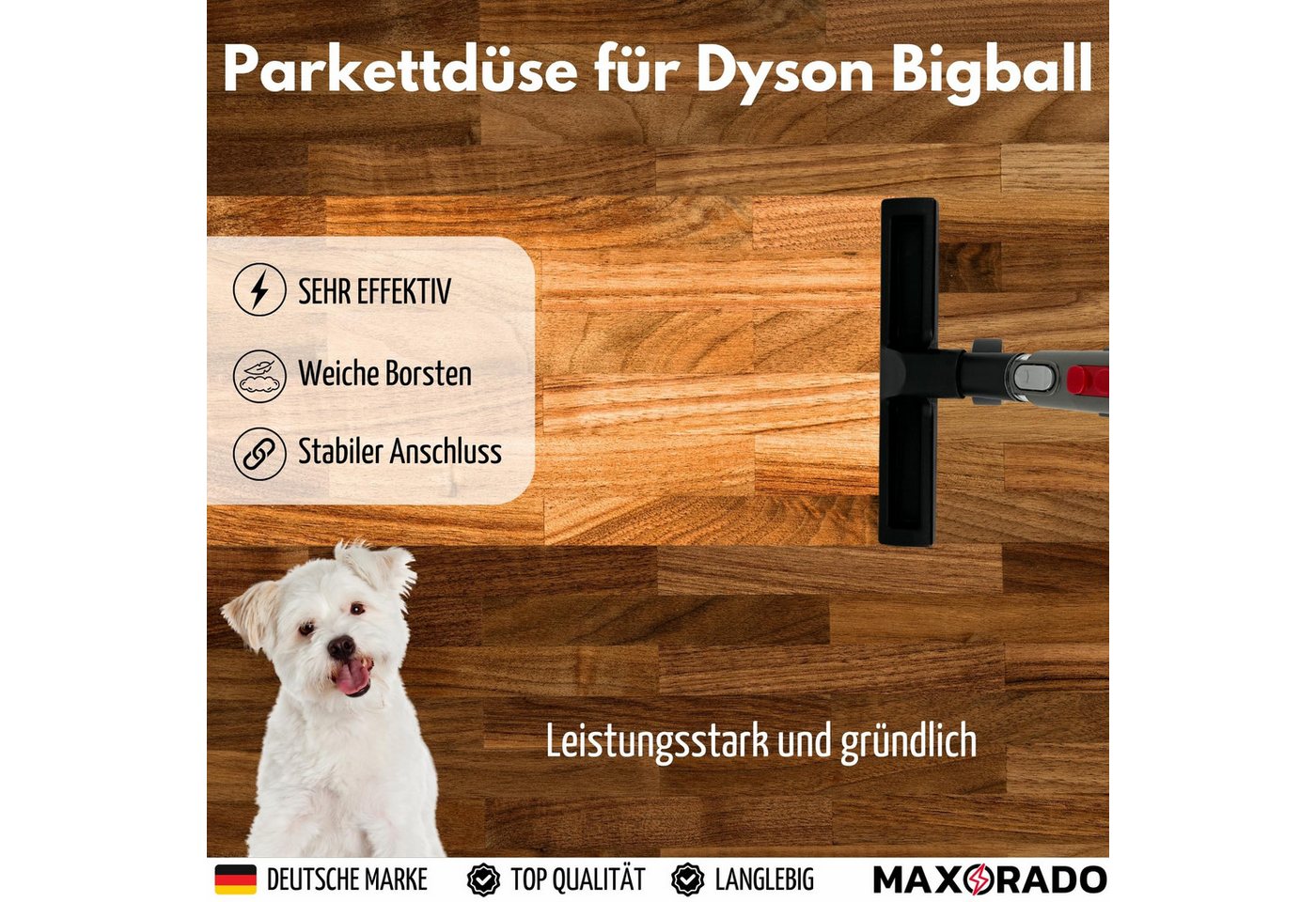 Maxorado Parkettdüse Parkettdüse Düse Ersatzteil für Dyson Big Ball 1 2 BigBall Cinetic, Zubehör für Dyson Bigball Staubsauger, (1-tlg), CY22 CY23 Staubsauger Parkettbürste Hartbodendüse Zubehör Bild 4