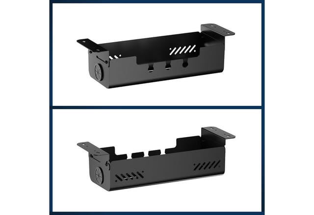 CAVO Kabelführung Kabelwanne für Schreibtische horizontal, schwenkbar (1-St), schwarz matt, Kabelmanagement 494 x 167 x 124 mm