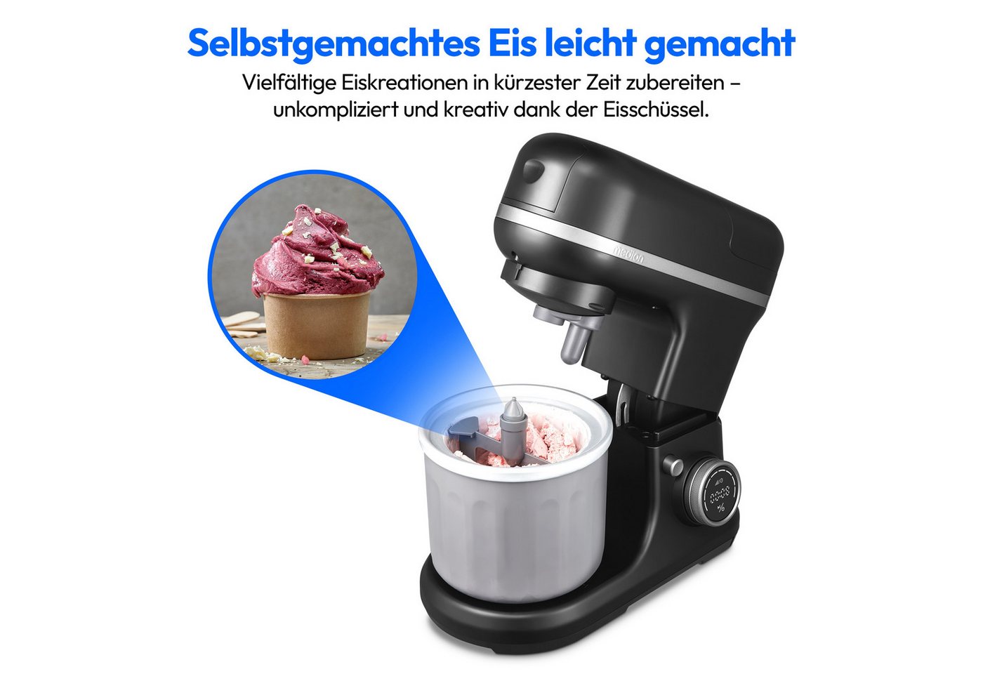 Medion® Küchenmaschine MD18440, 1200 W Bild 3