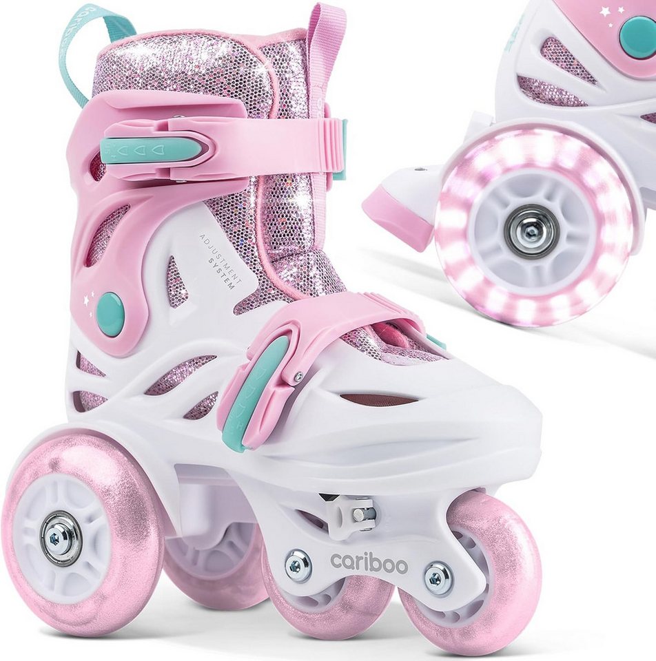 Cariboo Rollschuhe Kinder-Inliner CARIBOO BALLERINA Inline skates verstellbar LED