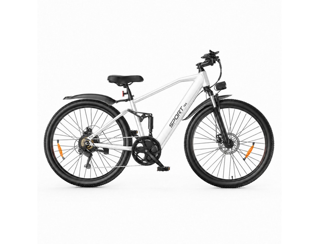 PixelPilot E-Bike Cityrad 26 Zoll Elektrofahrrad 48V 13Ah Akku Abnehmbarer Korb, 7 Gang, Nabenmotor, 624 Wh, (Packung)