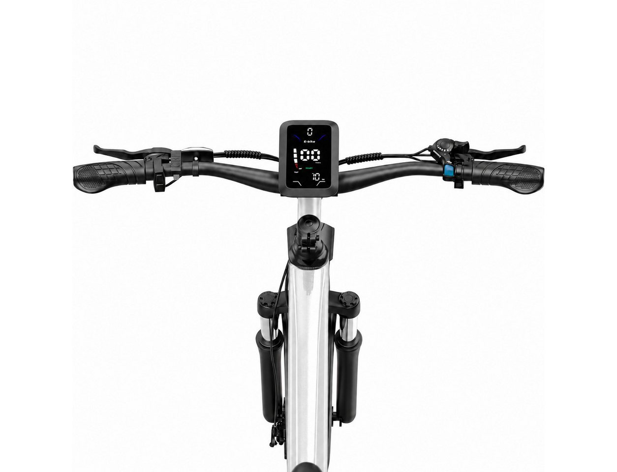 PixelPilot E-Bike Cityrad 26 Zoll Elektrofahrrad 48V 13Ah Akku Abnehmbarer Korb, 7 Gang, Nabenmotor, 624 Wh, (Packung) Bild 4