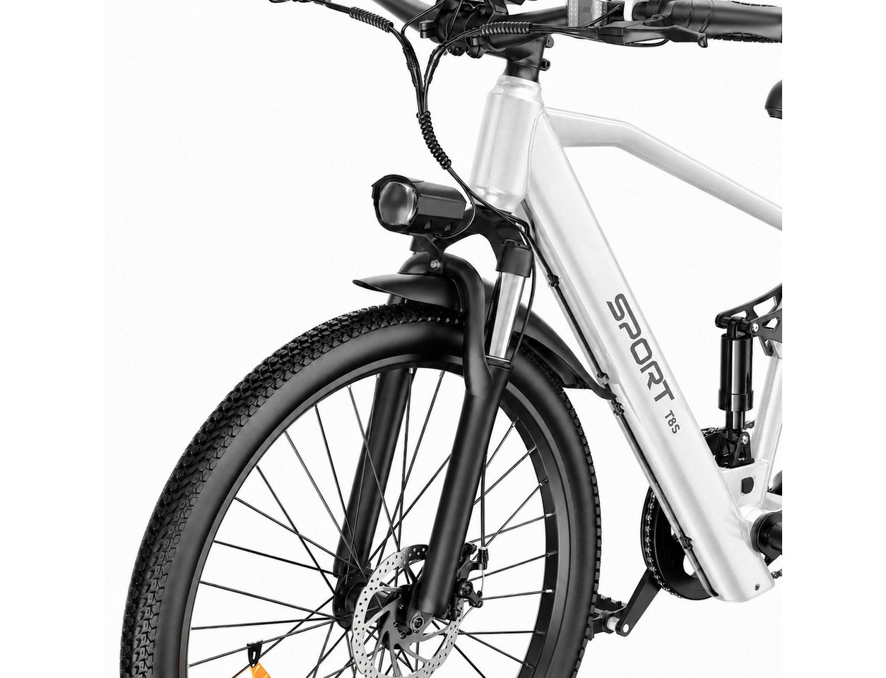 PixelPilot E-Bike Cityrad 26 Zoll Elektrofahrrad 48V 13Ah Akku Abnehmbarer Korb, 7 Gang, Nabenmotor, 624 Wh, (Packung) Bild 5