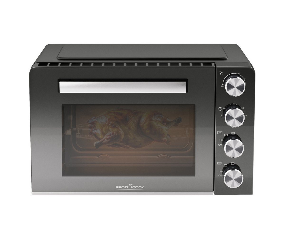 ProfiCook Minibackofen PC-MBG 1277, 30L, Ober-/Unterhitze, Umluft, Drehspieß Bild 4