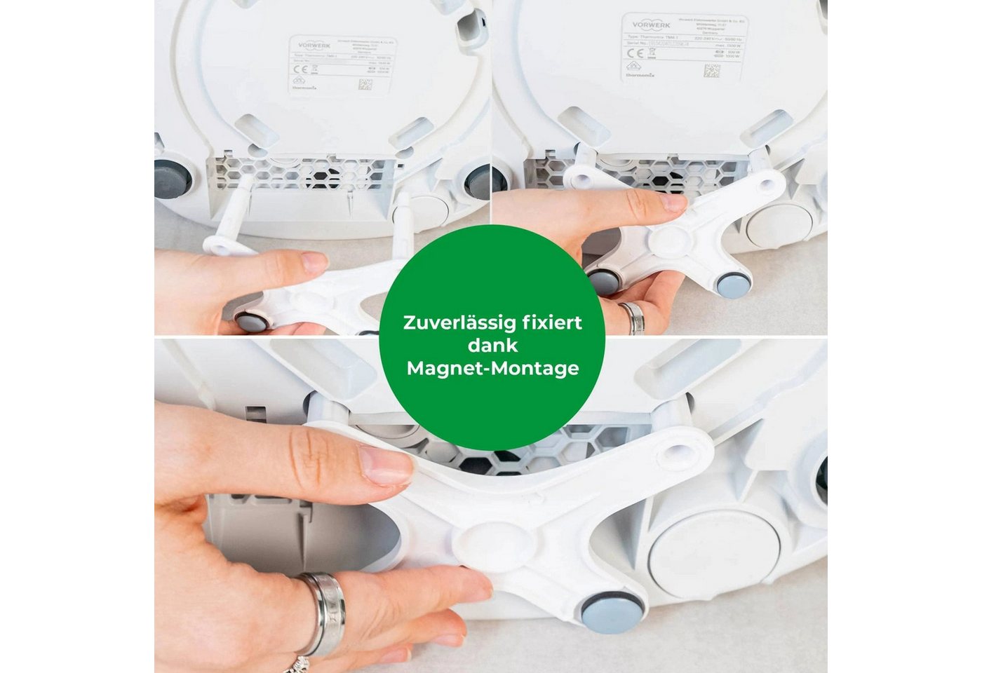 Wundermix Küchenmaschinen Zubehör-Set WunderSlider X® für Thermomix, Zubehör für TM6, TM5, Unsichtbare Gleitbrett-Alternative Bild 3
