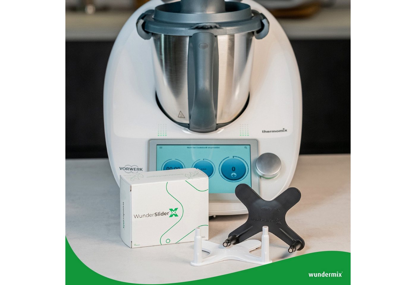 Wundermix Küchenmaschinen Zubehör-Set WunderSlider X® für Thermomix, Zubehör für TM6, TM5, Unsichtbare Gleitbrett-Alternative Bild 4