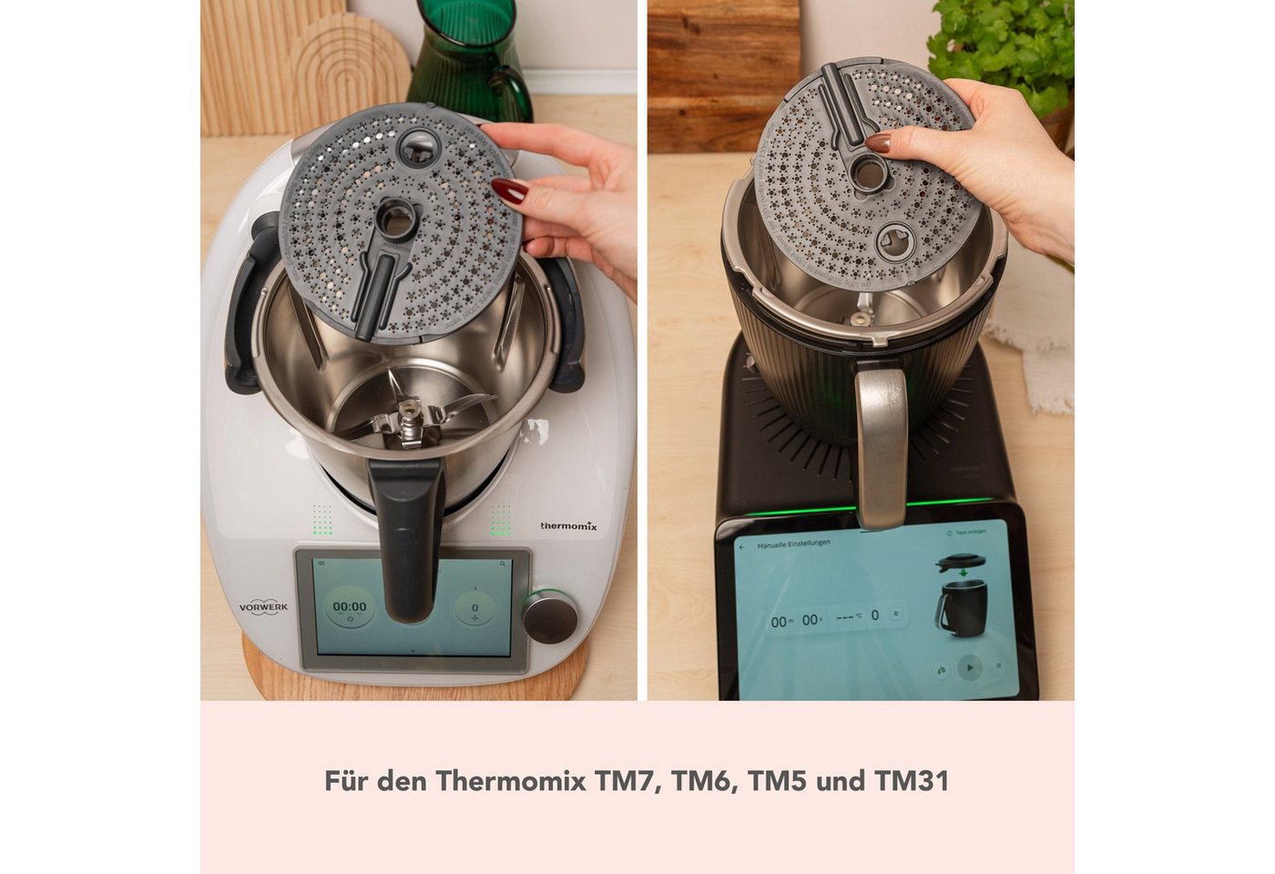Wundermix Küchenmaschinen Zubehör-Set WunderPeeler® für Thermomix, Zubehör für TM7, TM6, TM5, TM31, Kartoffelschäler-Aufsatz - MADE IN GERMANY Bild 3