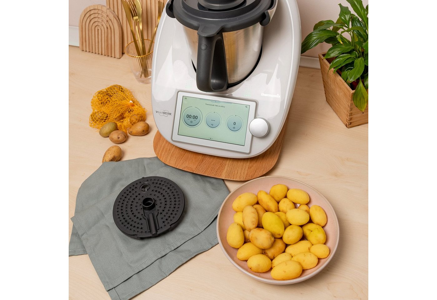 Wundermix Küchenmaschinen Zubehör-Set WunderPeeler® für Thermomix, Zubehör für TM7, TM6, TM5, TM31, Kartoffelschäler-Aufsatz - MADE IN GERMANY Bild 4