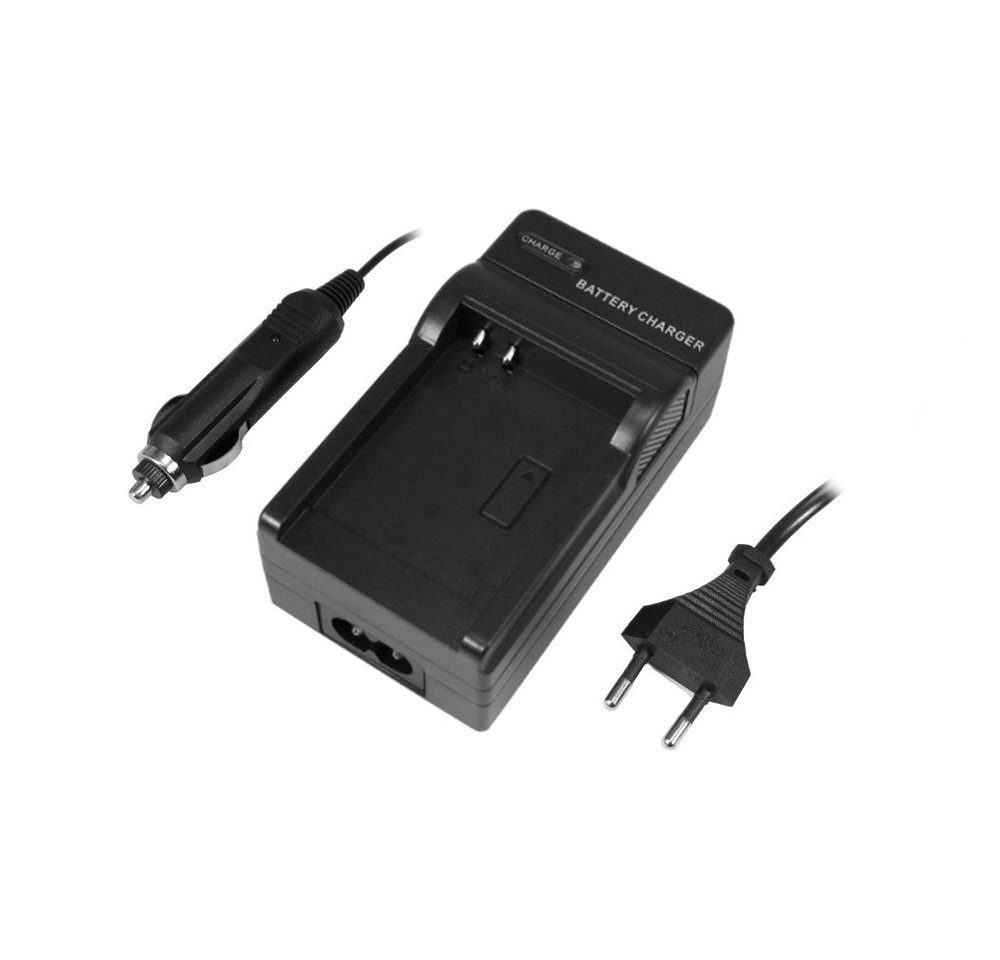 Trade-Shop Lader passend für Canon LC-E10 LP-E10 5108B002 Kamera-Ladegerät (für 220V Steckdose und 12V/24V Kfz Zigarettenanzünder)