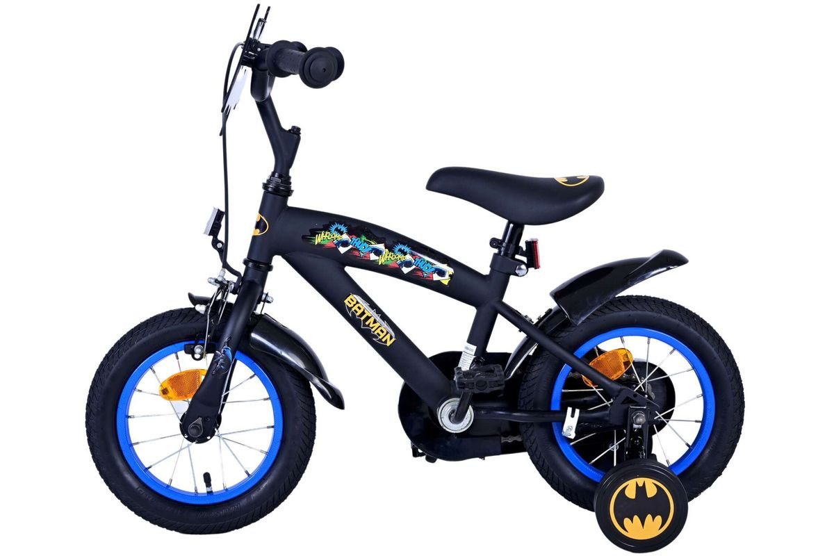 Volare Kinderfahrrad 12 Zoll Kinder Jungen Fahrrad Kinderfahrrad Rad Bike Batman 21130-SACB, 1 Gang, Rücktritt, Stützräder,Kettenschutz,Schutzbleche Bild 3