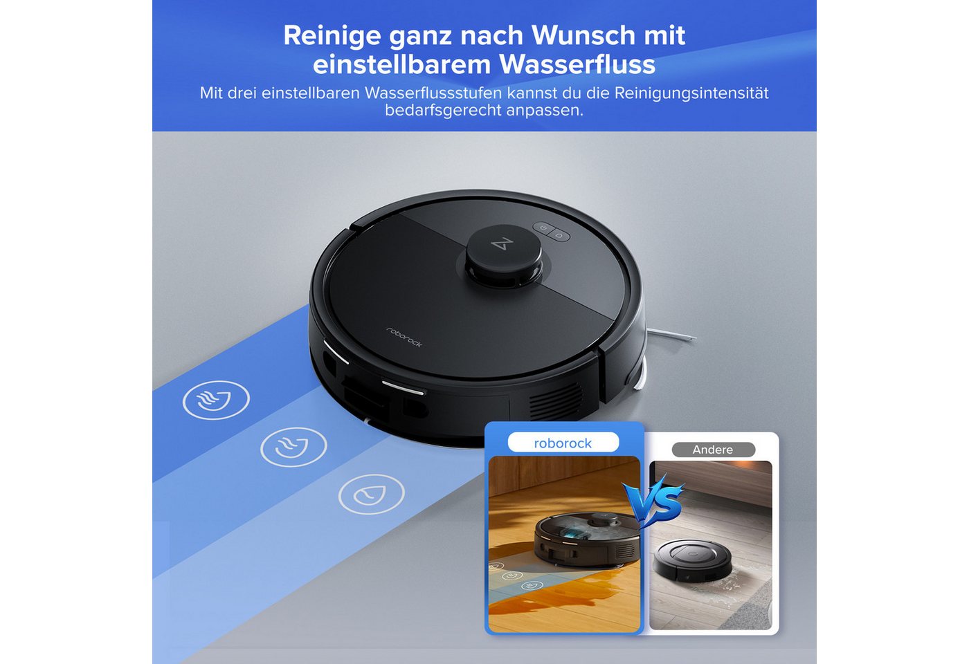 Roborock Saugroboter Q7 L5 Series Saugroboter, Dual Anti-Tangle System, Einstiegsleistung, Perfekt für Haustierbesitzer, 8000 Pa,Dual Anti-Tangle System,Präzise Navigation, App-Steuerung Bild 2