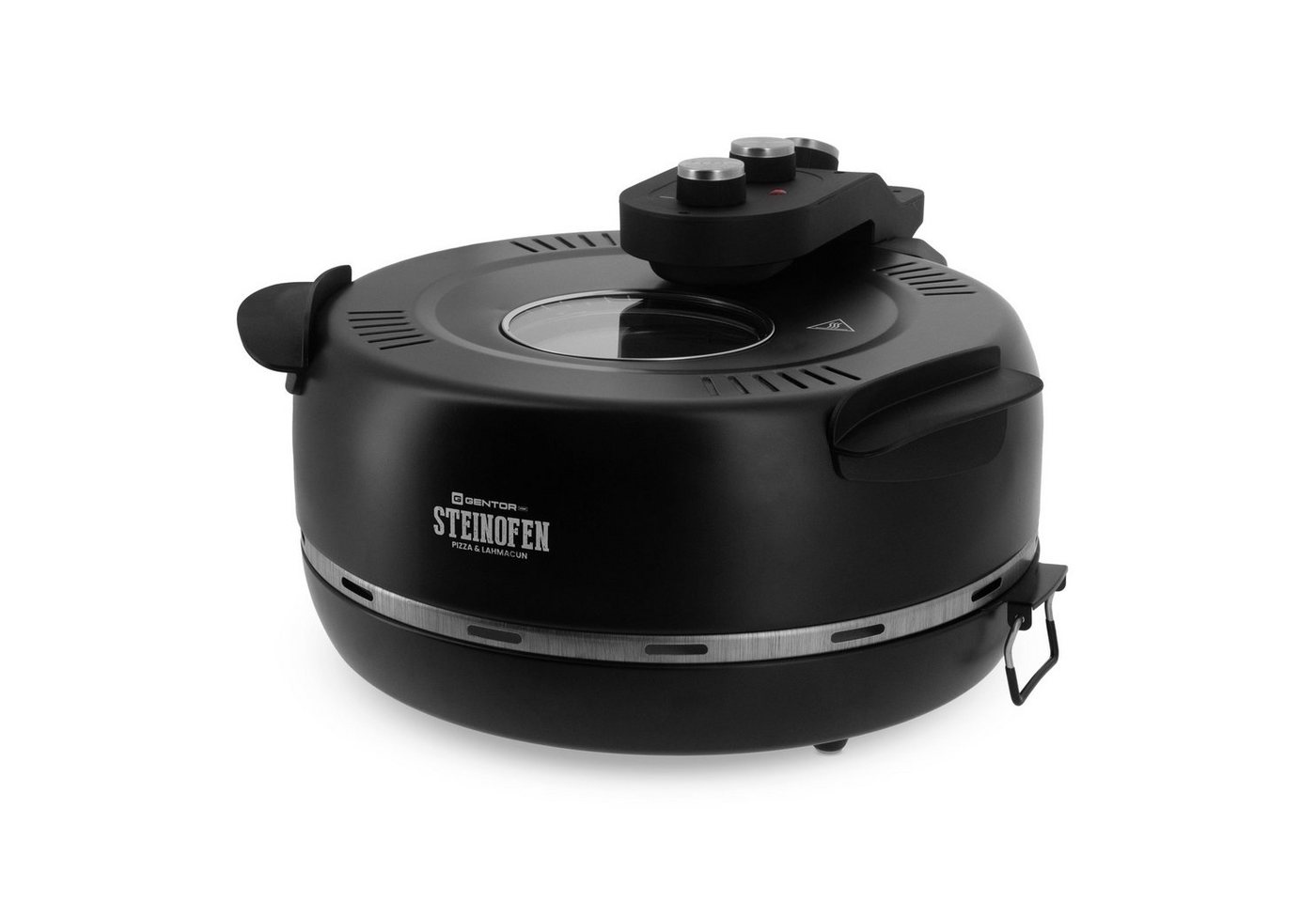 GENTOR Pizzaofen GENTOR Pizzamaker 1600W 220-240V Pizzaofen Elektrischer Pizzaofen, bis 420 Grad mit 1 feuerfestem Keramiksteinboden