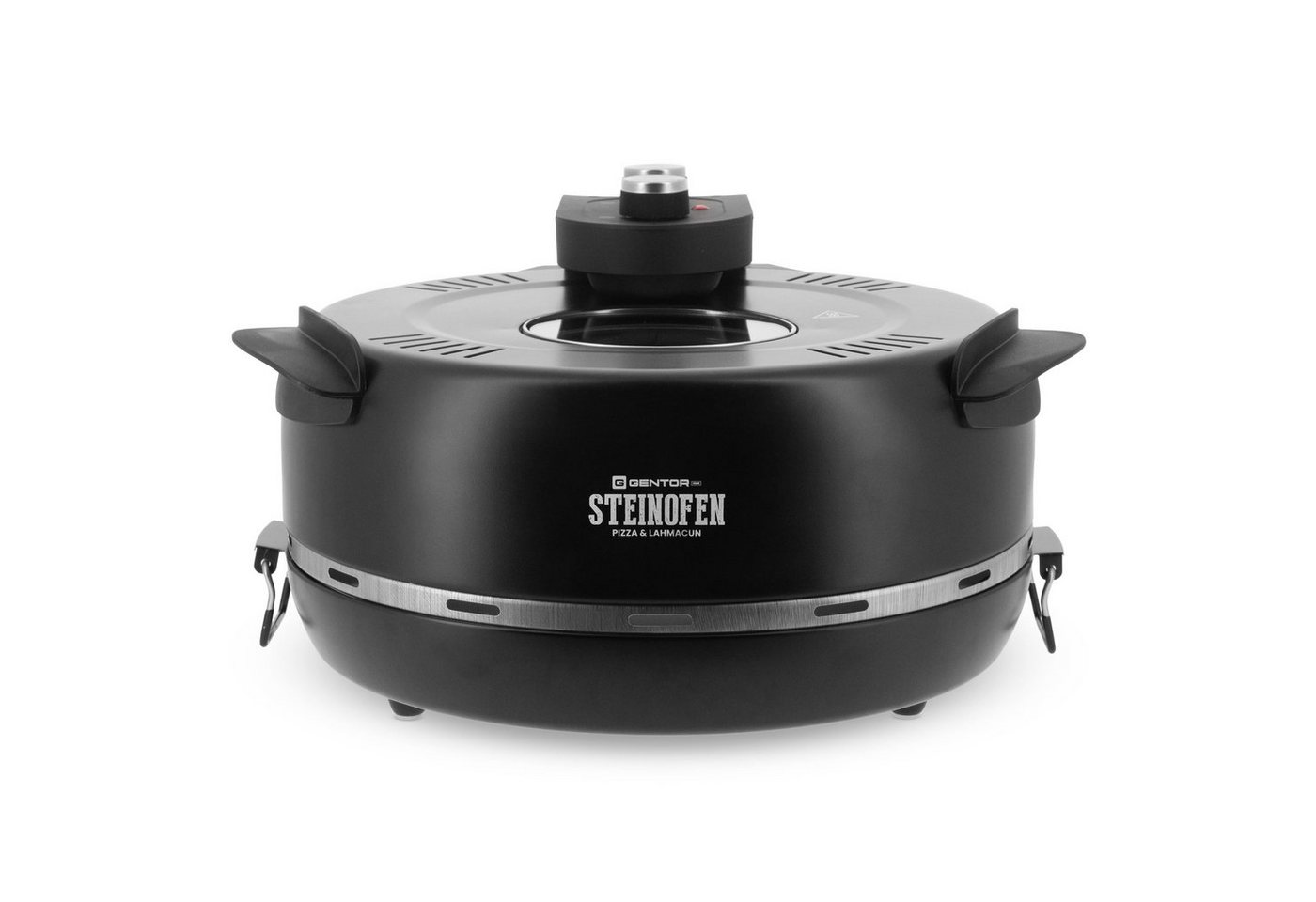 GENTOR Pizzaofen GENTOR Pizzamaker 1600W 220-240V Pizzaofen Elektrischer Pizzaofen, bis 420 Grad mit 1 feuerfestem Keramiksteinboden Bild 4