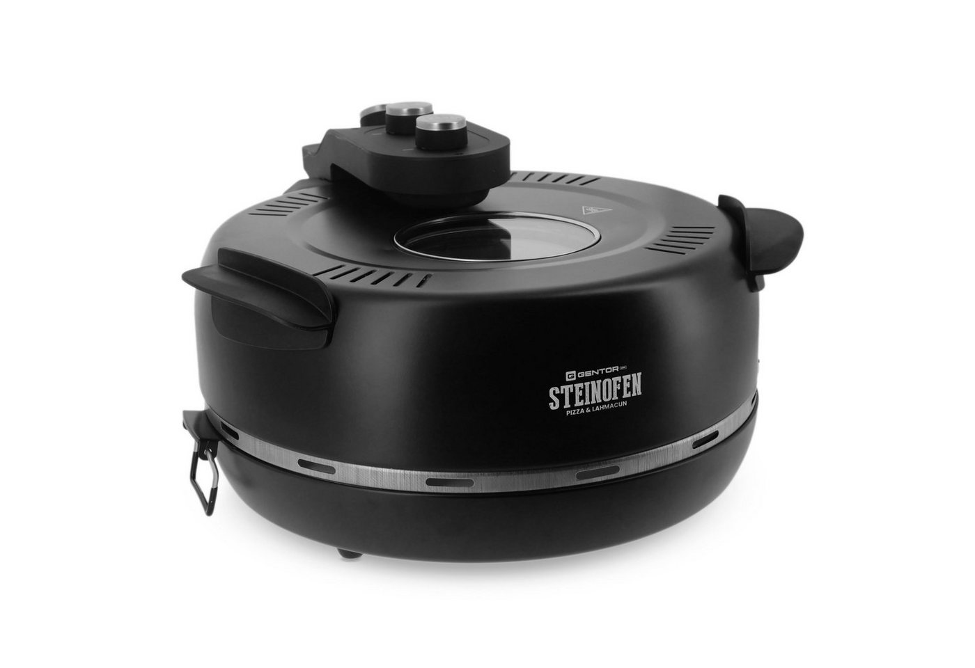 GENTOR Pizzaofen GENTOR Pizzamaker 1600W 220-240V Pizzaofen Elektrischer Pizzaofen, bis 420 Grad mit 1 feuerfestem Keramiksteinboden Bild 5