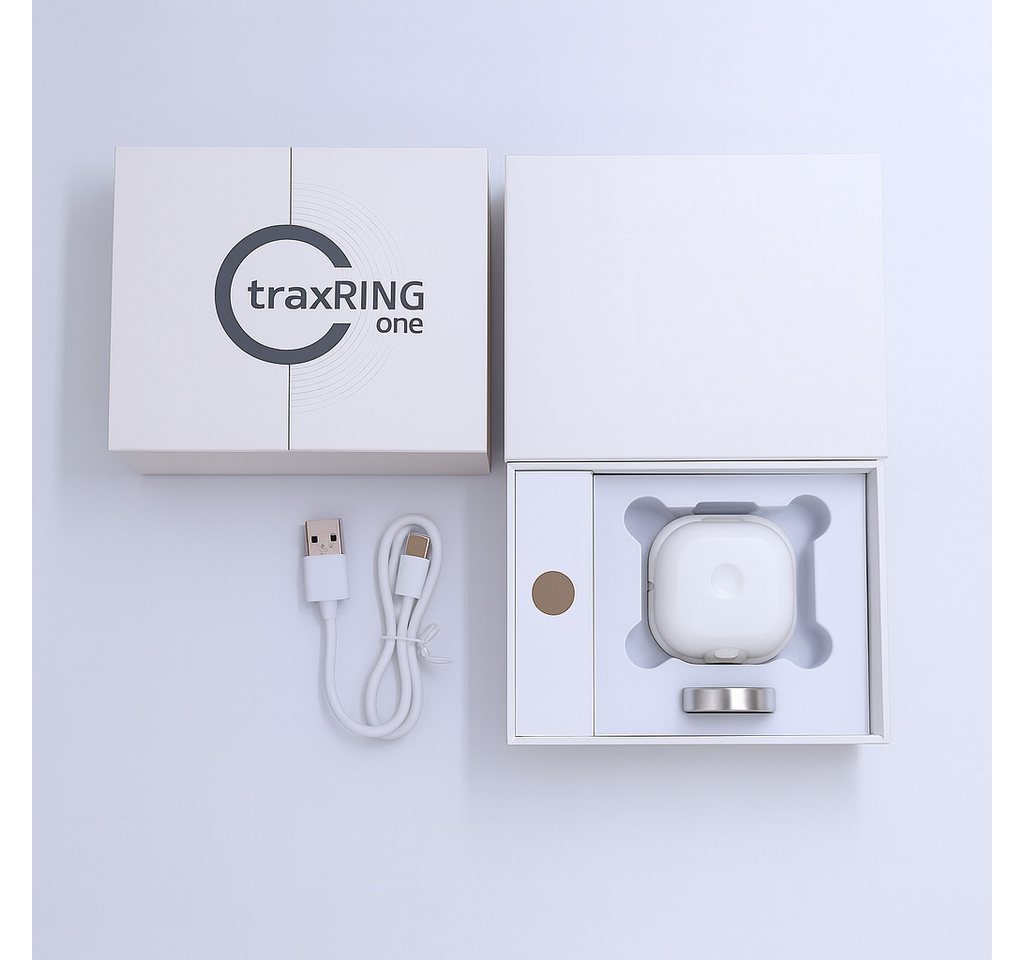 NikuTRAX Fitness-Tracker traxRING one – Smarter Gesundheitsring in Silber Bild 3