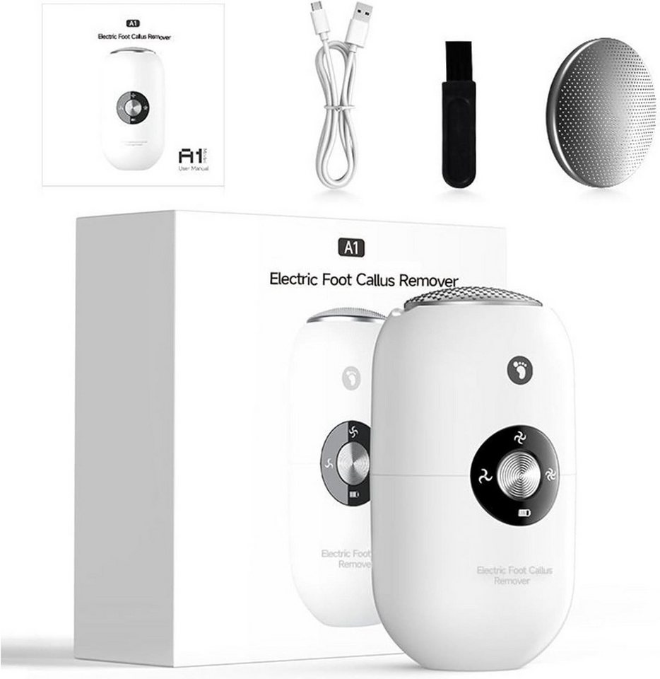 ibettertec Elektrischer Hornhautentferner Hornhautentferner Elektrischer Hornhautentferner Pediküre Set, Hornhaut entfernen, 1-tlg., 3-stufige Drehgeschwindigkeitsregelung, LED-Display Rissige Fersen Hornhaut entfernen Bild 3