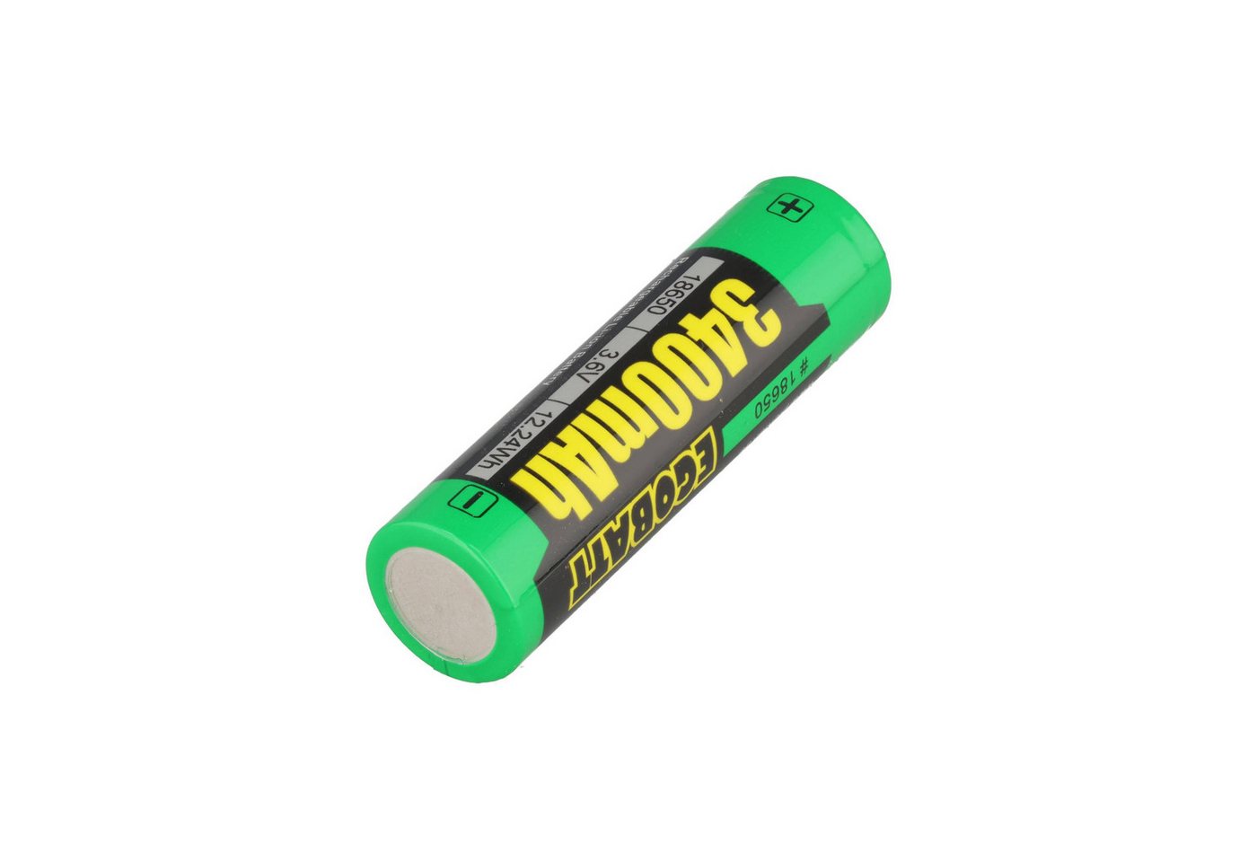 PICHLER Li-Ion Akku 18650 Flattop 3400 – 3,7 V / 3400mAh, 65,2x18,3mm, 2er-Pa Akku 3400 mAh (3,7 V) Bild 5