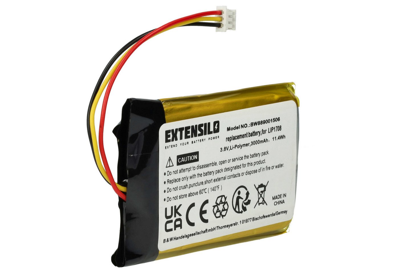 vhbw Akku passend für Sony Playstation 5 DualSense CFI-ZCT1W, DualSense, Akku Akku Li-Polymer 3000 mAh (3,8 V, 1 St), Leistungsfähiger Austausch-Akku für Spielkonsole, Wiederaufladbar Bild 4