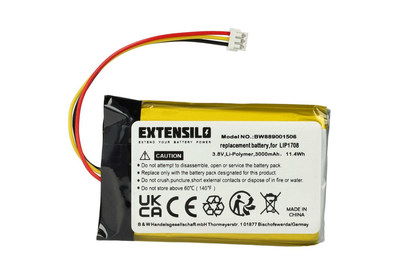 vhbw Akku passend für Sony Playstation 5 DualSense CFI-ZCT1W, DualSense, Akku Akku Li-Polymer 3000 mAh (3,8 V, 1 St), Leistungsfähiger Austausch-Akku für Spielkonsole, Wiederaufladbar Bild 5