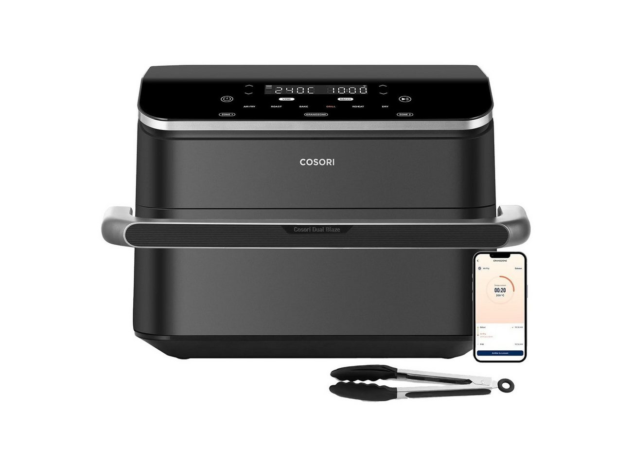 Cosori Fritteuse, 2800 W, 2 x 5 l, 35–240 °C, App-Steuerung, spülmaschinengeeignete Körbe Bild 5