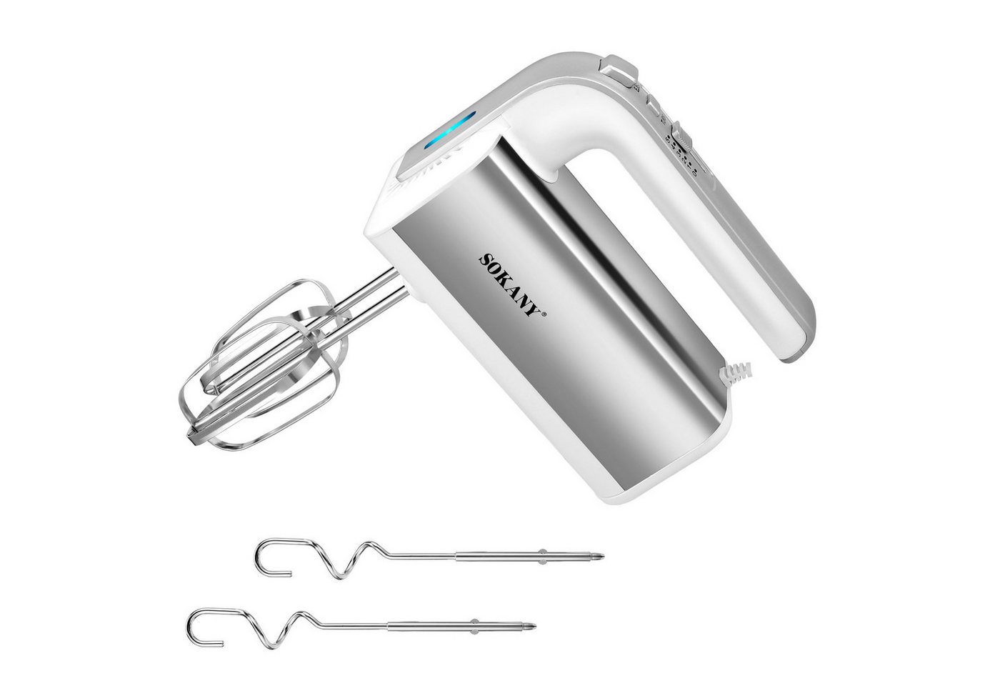 SOKANY Handmixer 800W, Handrührgerät 5 Geschwindigkeiten mit Turbo, 800 W Bild 4