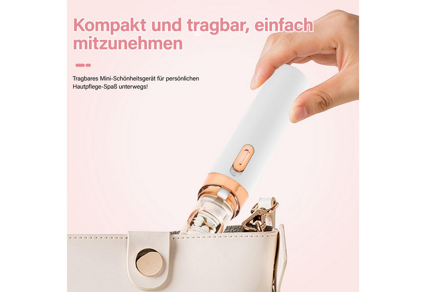 MOPUEA Epilierer Gesichtsrasierer Frauen Wiederaufladbar Kabellos Schmerzfrei Epilierer, USB Haarentfernung Gerät Für Frauen Gesicht Beine Und Körper Anwendung, Sanfter Elektrischer Rasierer Damen Tragbar Effektive Haarentfernung Bild 5