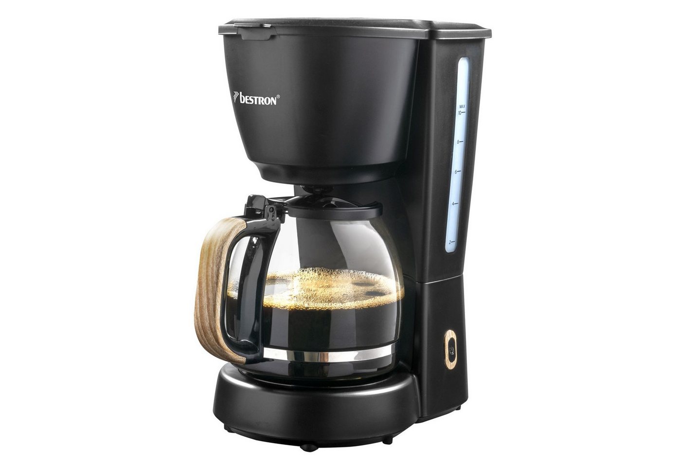 bestron Filterkaffeemaschine ACM900BW, 750 W – 1,00-l-Glaskaraffe