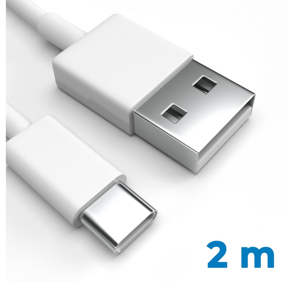 Justcom Samsung Galaxy A54 USB-Kabel, USB-C, USB-A (200 cm), Schnellladekabel, Datenkabel, Handy, Tablet Bild 5