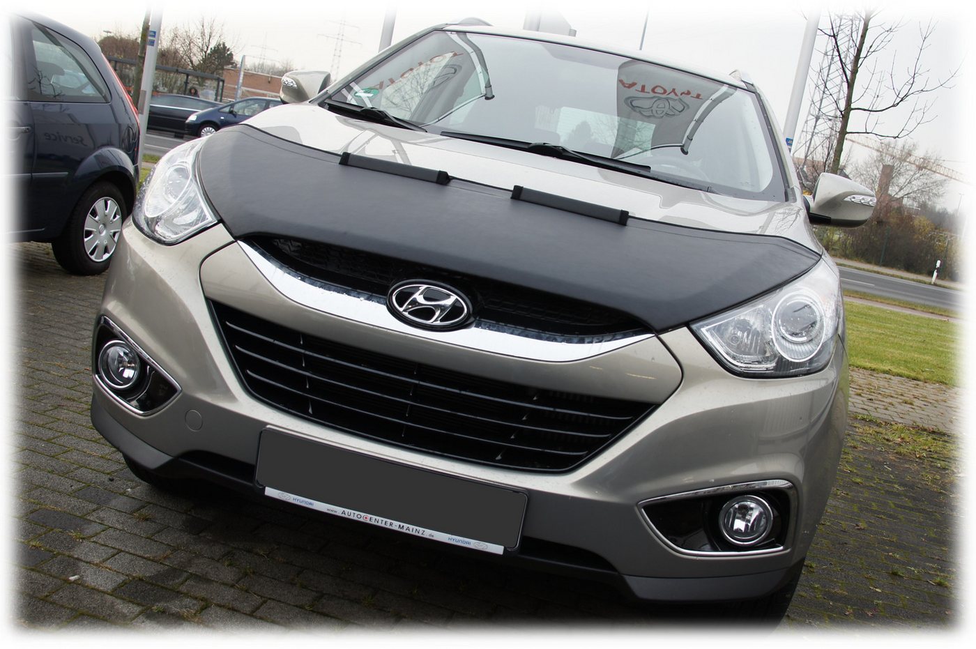 auto-bra Autoplane Steinschlagschutz kompatibel mit Hyundai IX35 09-15 Haubenbra Bra Bild 2
