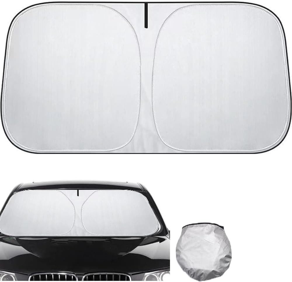 FELIXLEO Autosonnenschutz Faltbarer Sonnenschutz Auto UV Schutz Frontscheibe 140x70 cm, (2-St)