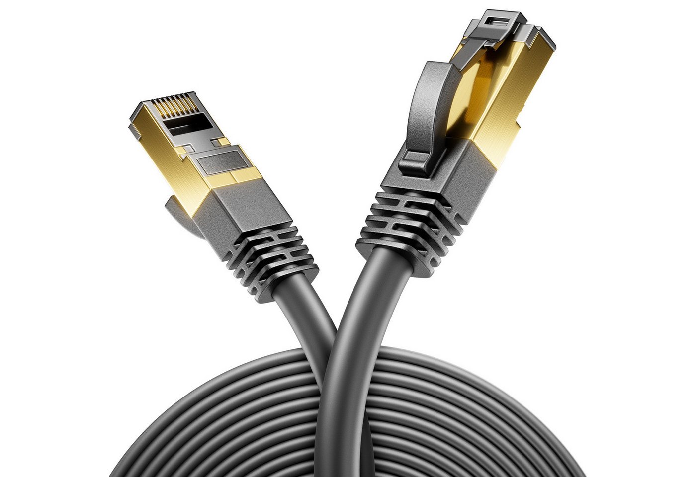 deleyCON deleyCON 20m CAT8 Netzwerkkabel (40 Gbit/s, S/FTP, Kupfer, RJ45, POE, LAN-Kabel Bild 5