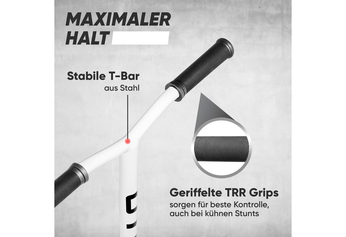 Apollo Stuntscooter Star Pro - Trick Scooter für Kinder und Teenies, Profi Stuntscooter mit ABEC9 Kugellagern und 100mm Alu Core Wheels Bild 3