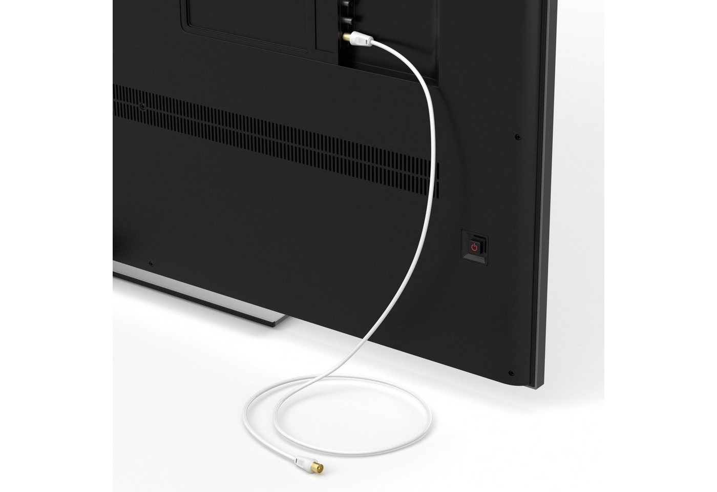 JAMEGA TV Antennenkabel HDTV FullHD 135db 75Ohm Koaxialkabel 4K UHD Koax SAT-Kabel, TV Koax, (200 cm) Bild 2