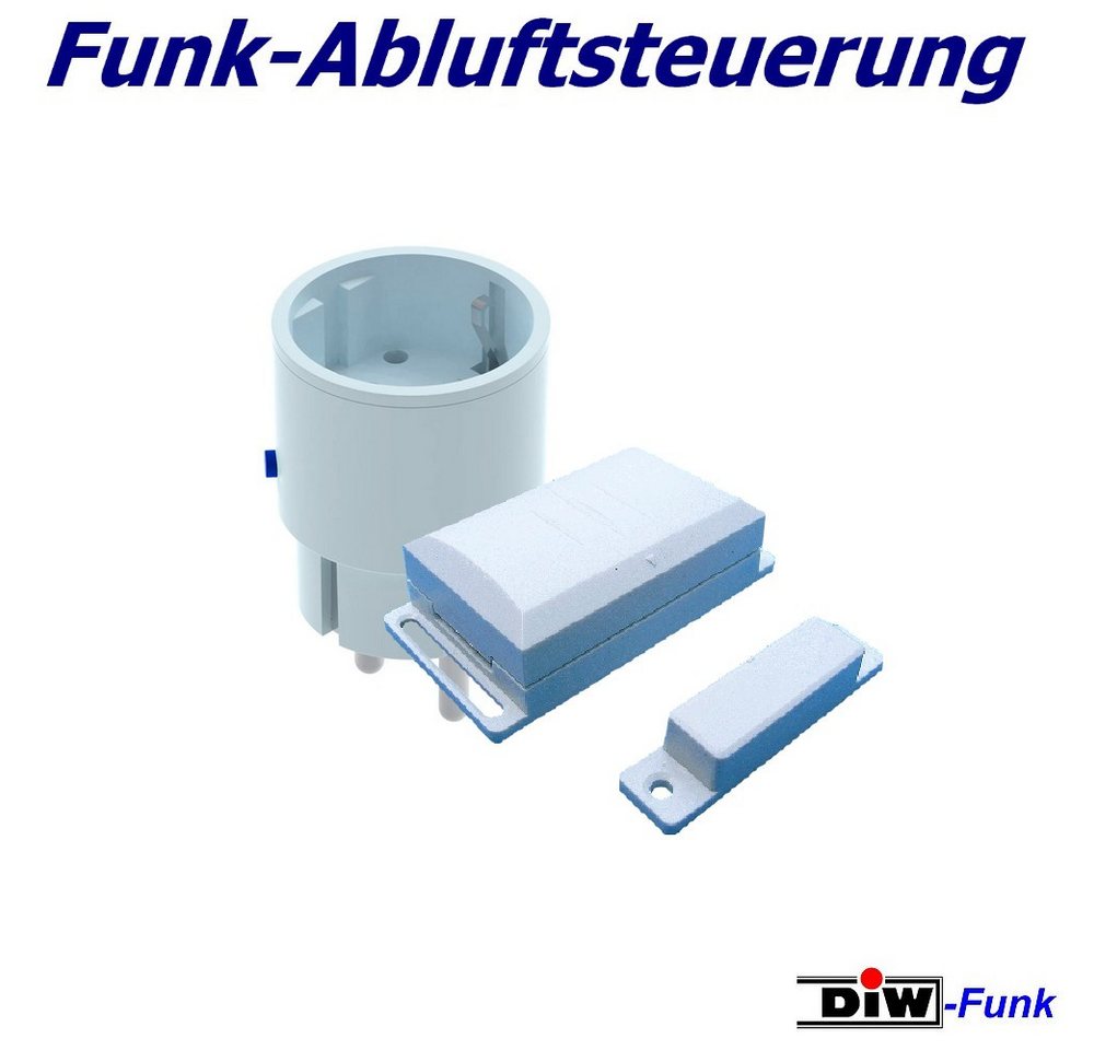 DIW-Funk Abluft-Set Funk Abluftsteuerung DFS-1000.5 Komplett-Set m. Fensterkontaktschalter, Zubehör für Dunstabzugshauben, Sofort einsatzbereit - kein Elektriker erforderlich. Bild 3