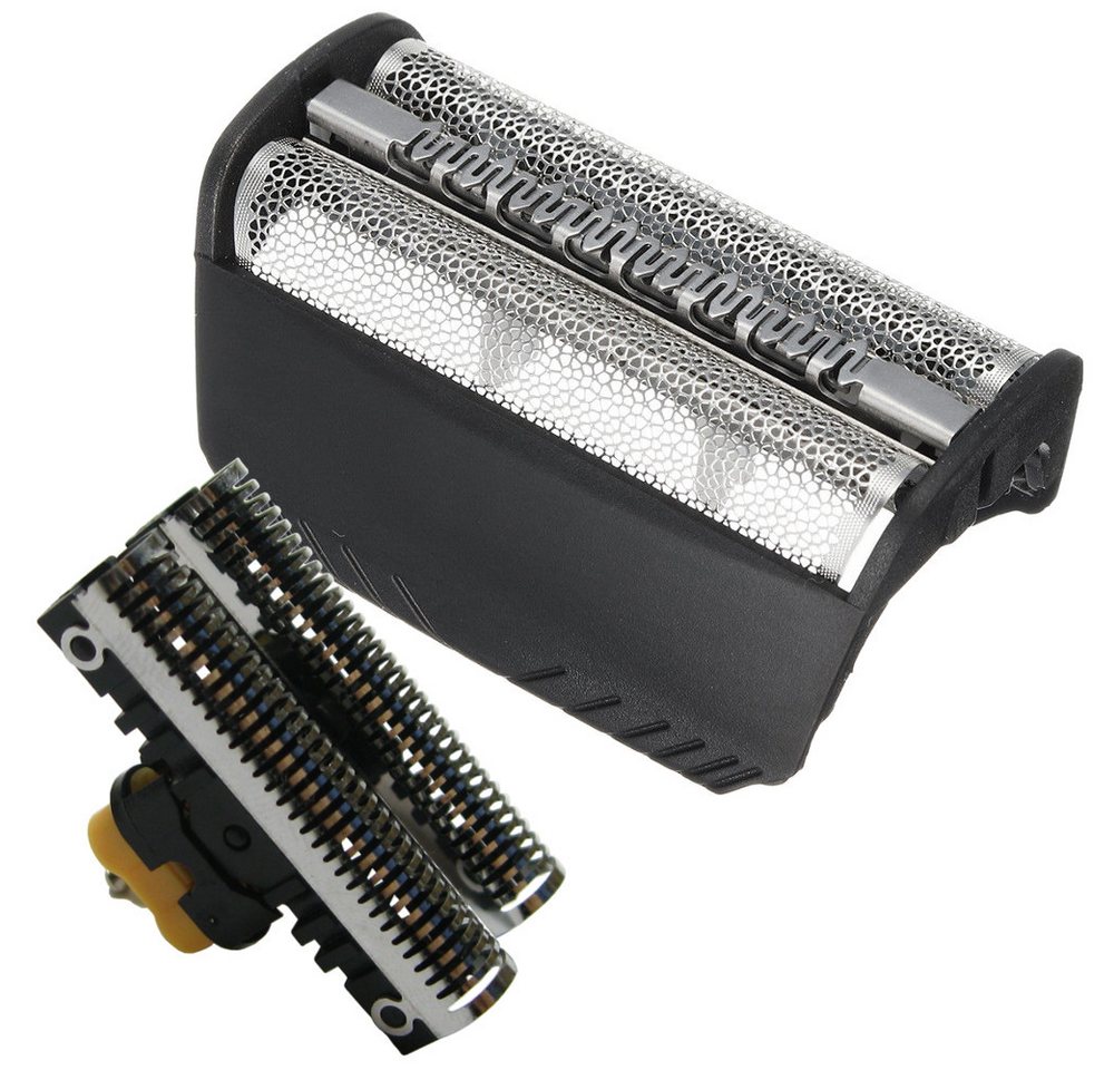 Trade-Shop Ersatzscherkopf passend für Braun Serie 3 (alte Modelle) FIX400, Ersatz-Klingenblock +Scherfolie zum einfachen und schnellen Austausch