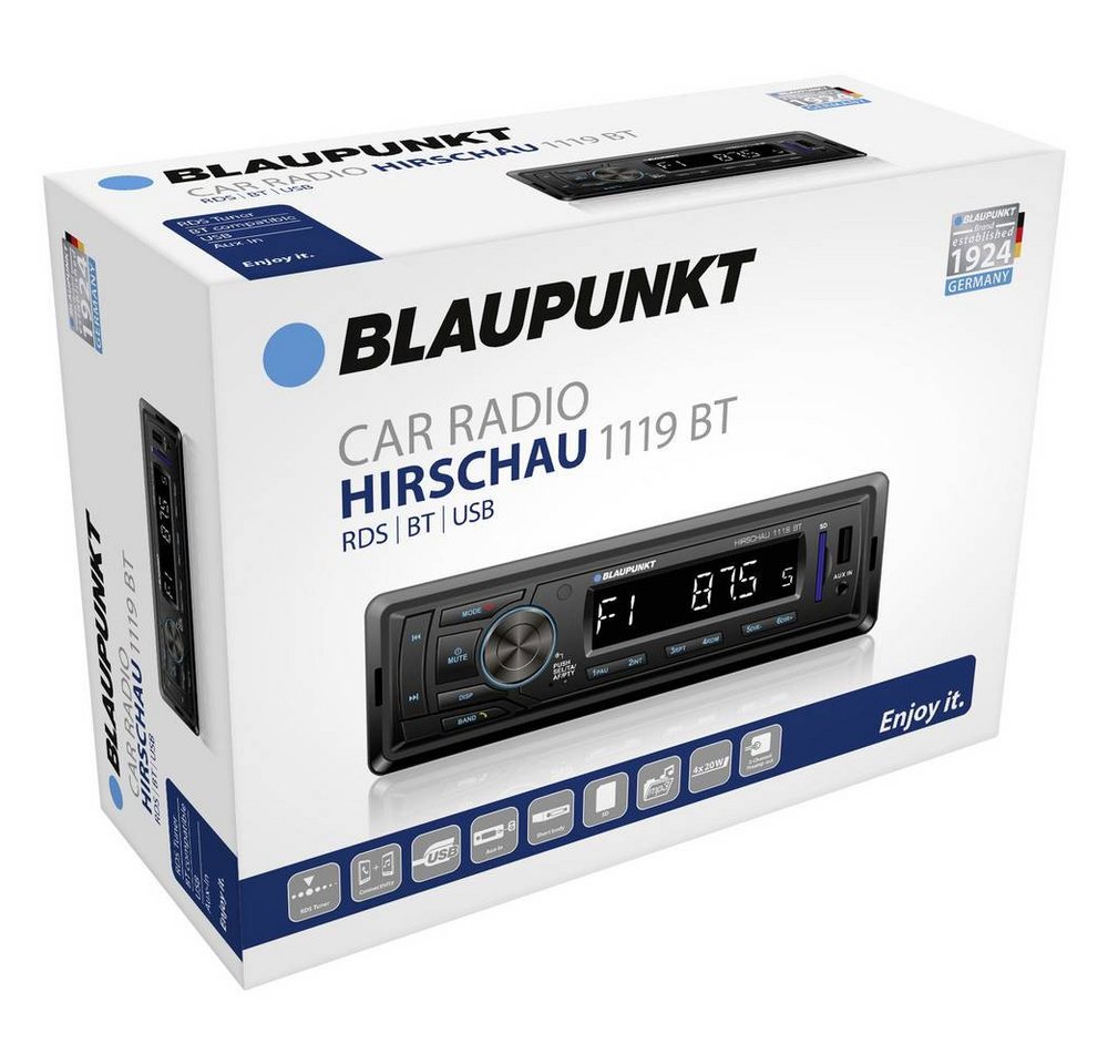 Blaupunkt HIRSCHAU 1119BT Autoradio Bluetooth®-Freisprecheinrichtung Autoradio (Bluetooth®-Freisprecheinrichtung) Bild 3
