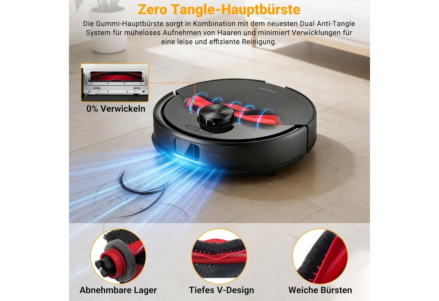 FELIXLEO Küchenmaschinen Zubehör-Set 32-teiliges Set passend für Roborock Q10 S5+ Staubsaugerroboter Bild 4