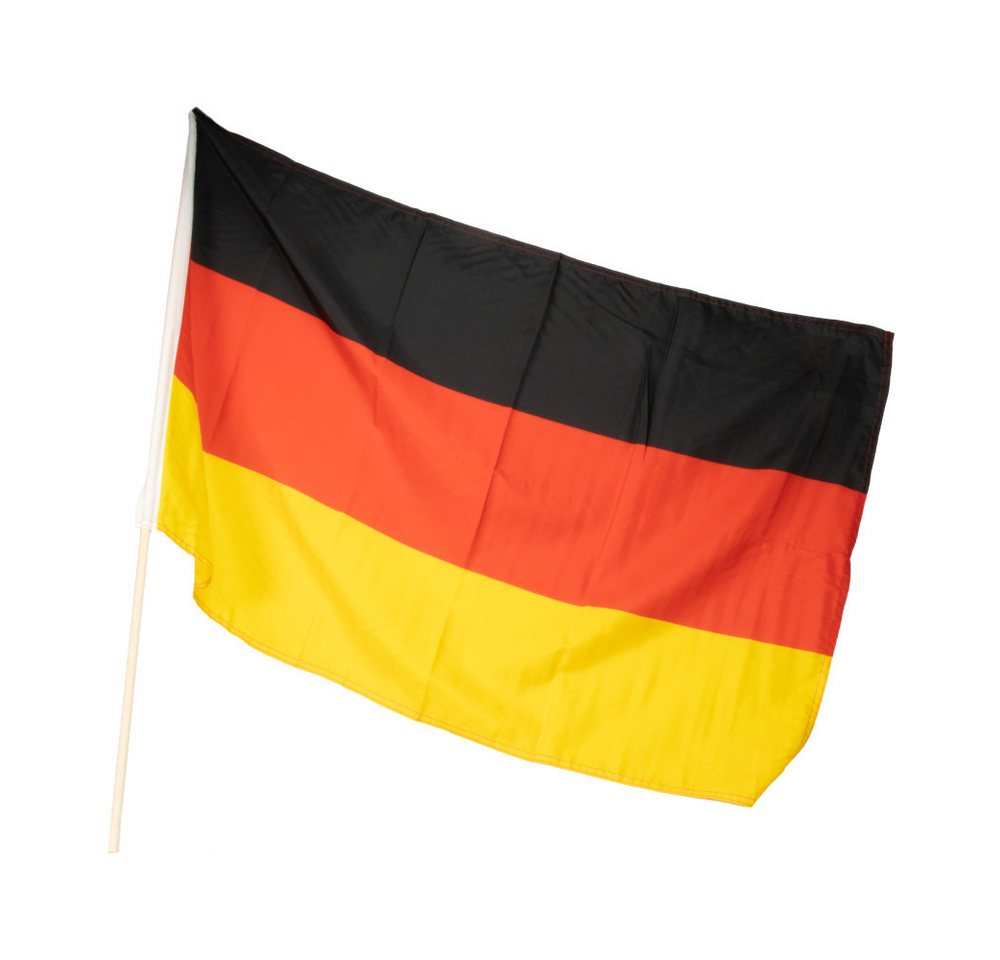 VertriebsArena GmbH Fahne Deutschland Fahne 60x90cm mit Holzstock Bild 3