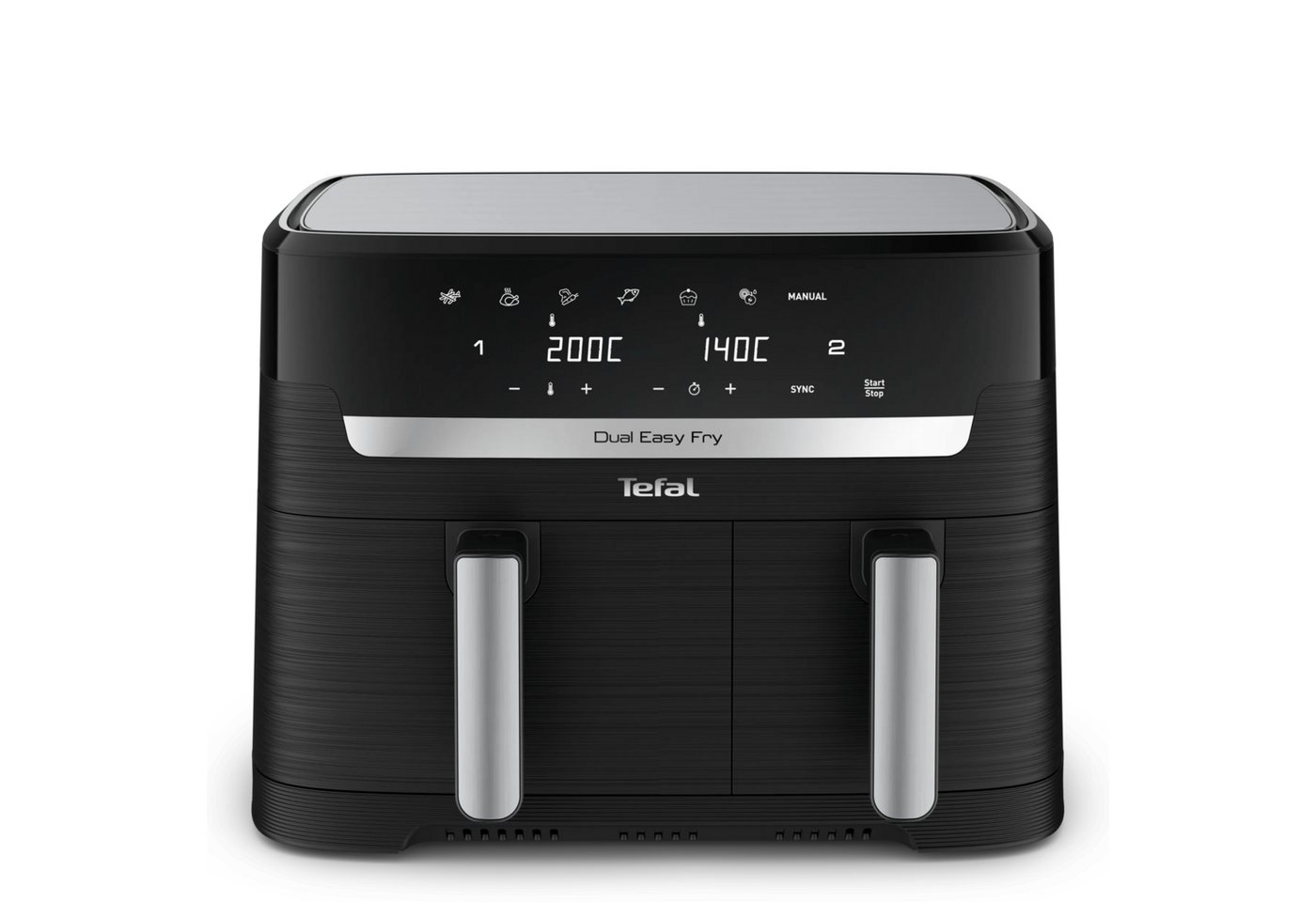 Tefal Heißluftfritteuse Jamie Oliver by Tefal Doppelkammer Heißluftfritteuse EY901, 2700 W, Zwei Schubladen, Sync-Funktion und 7 Garprogramme Bild 2
