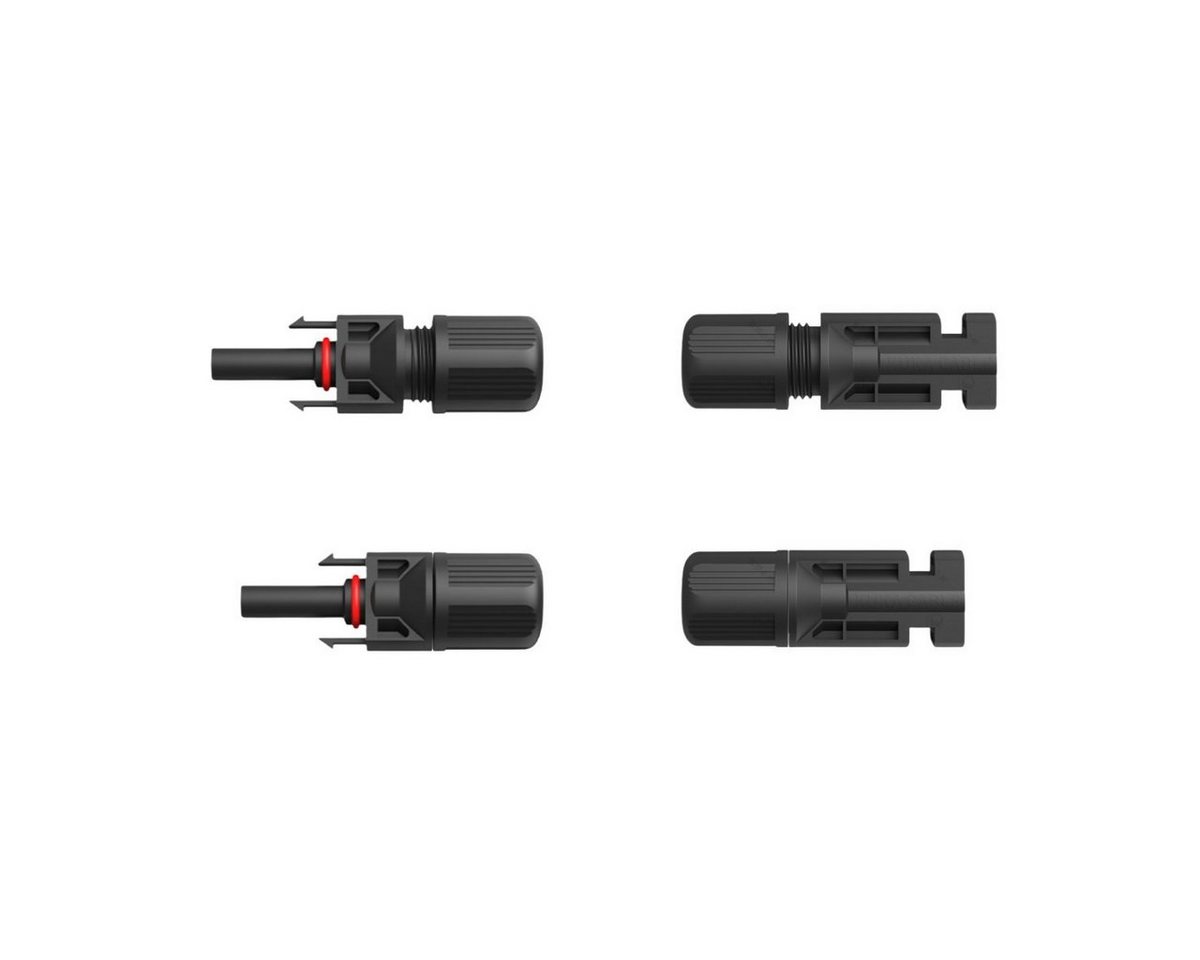 smartEC Solarkabel Verlängerungskabel 4 - 6mm² mit Stecker 2x 30m 6mm² Solarkabel, Außendurchmesser 5,2mm (3000 cm), Kabeltyp H1Z272-K IP68 Verlängerungskabel 5-30 Meter Bild 2